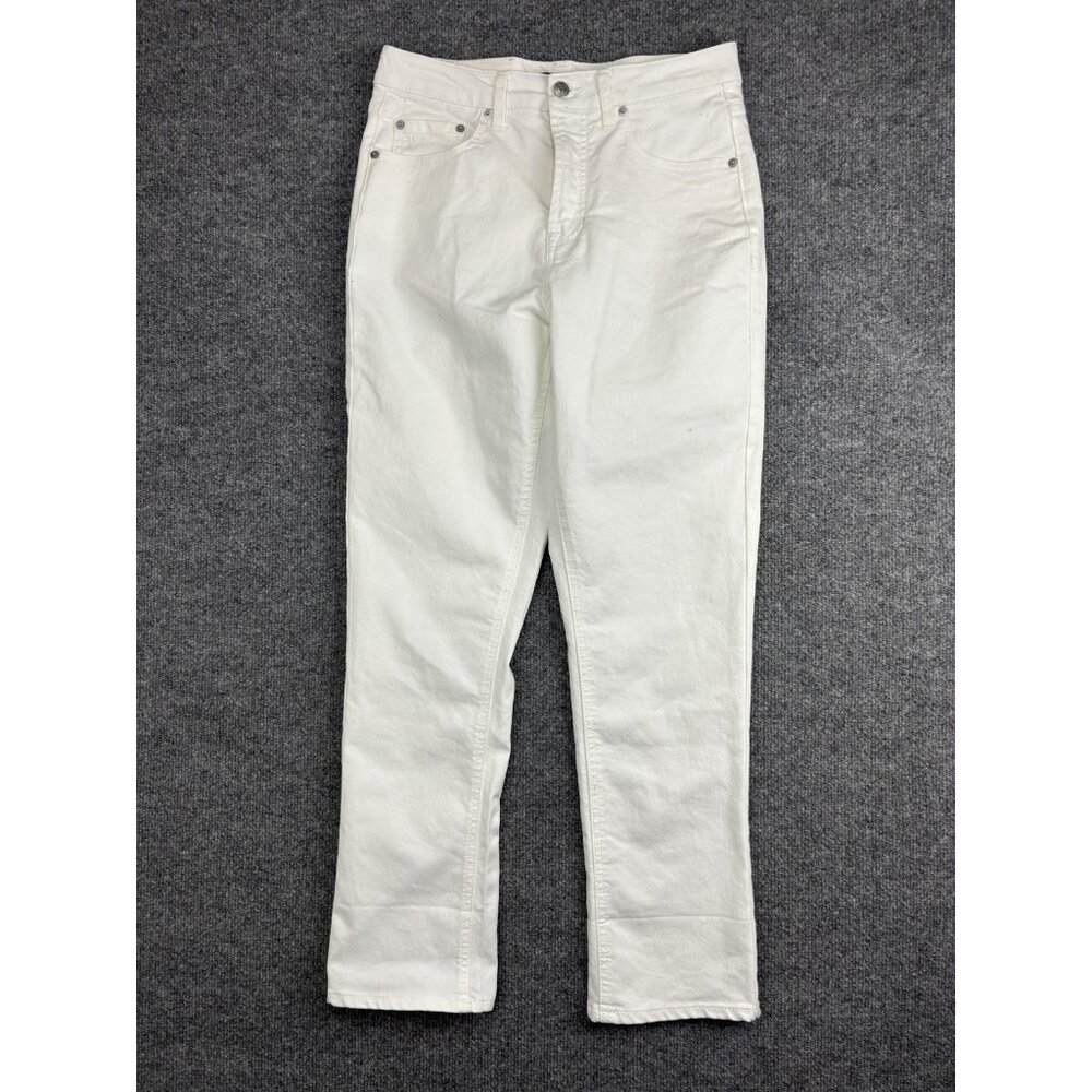Frye Jeans‎ Womens 4 27 White Straight Leg Denim Stretch 5 Pocket Pants Zip Fly